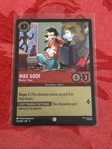 FOIL Lorcana Fabled - Max Goof - Rockin' Teen - 112/204 FOIL - Picture 1 of 7
