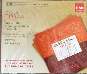 2 CD Puccini Maria Callas Coro E Orchestra Del Teatro Alla Scala Di Milano Tosca - Picture 1 of 2