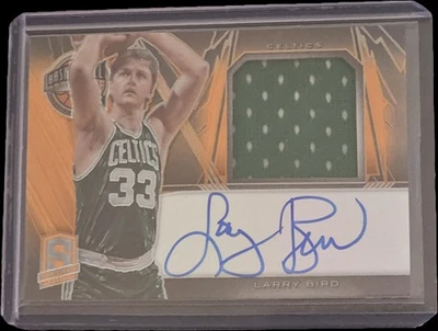 2013-14 Panini Spectra Larry Bird Patch & Auto /15 - Image 1 of 2