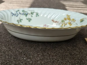MINTON Dainty Sprays 10in Oval Vegetable Serving Bowl Wildflower Pattern S511 - Picture 1 of 12
