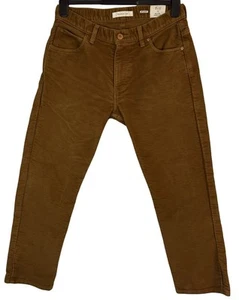 Pantalones de mezclilla Billy Reid Huckberry para hombre 31x27 marrón Moleskin elásticos hechos en EE. UU. - Imagen 1 de 16