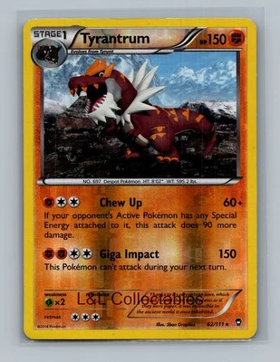 Tyrantrum 62/111 - Reverse Holo - XY - Furious Fists - Image 1 of 2