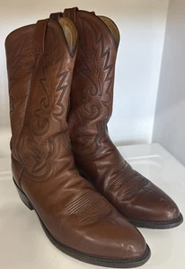 Dan Post Milwaukee DP2111R Herren Braun Leder Cowboy Western Stiefel Größe 10 NEU LESEN - Bild 1 von 18