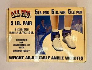 All Pro Contour-Foam 5 Pfund Paar verstellbares Knöchelgewicht. Paar - 5 Pfund insgesamt - Bild 1 von 2