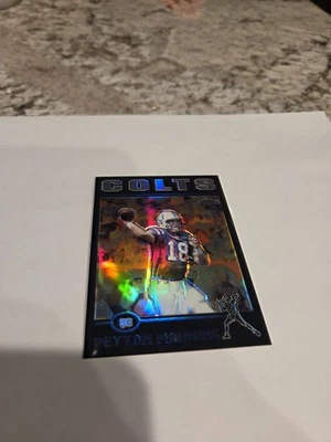 2004 Topps Chrome - Peyton Manning #1 Black Refractor /100 - Image 1 of 4