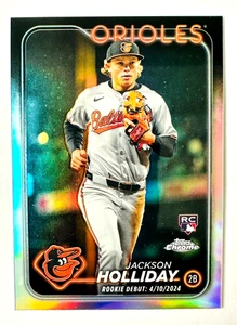 2024 Topps Chrome Update Jackson Holliday Refractor RC #USC89 Orioles Rookie! - Picture 1 of 3