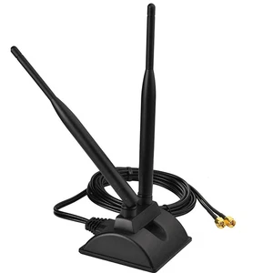 6dbi 2.4G/5G WIFI Antenna Dual Band Pole Antenna SMA Female With Magnetic Base - Photo 1/6