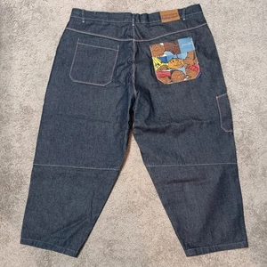 50x34 Platinum Fubu Y2K Fat Albert Baggy Denim Jeans, Hose, Junkyard Gang - Bild 1 von 7