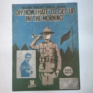 "Wie ich es hasse, morgens aufzustehen" VINTAGE 1918 NOTEN - Bild 1 von 10