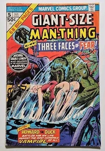 Giant-Size Man-Thing #5 Howard The Duck Vs Hellcow Frank Brunner Kang MVS - Picture 1 of 12