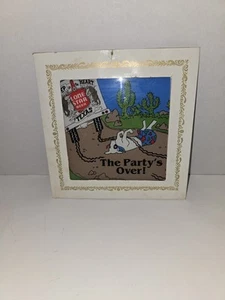 Vintage Lone Star Beer Carnival Glass Mirror 6x6 - Picture 1 of 14