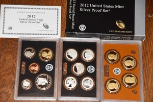 2012 United States Mint Silver Proof Set 14 Coins w/COA US Mint - Picture 1 of 4