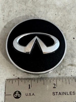 Infiniti Q50 QX70 QX50 Q70 Wheel Black and Chrome Center Hub Cap 40343 1CA4A - Изображение 1 из 4