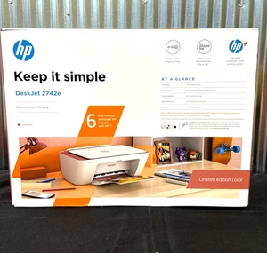 HP DeskJet 2742e Printer red 26K69A#1HA 🇺🇸✨🇺🇸✨ Limited Edition 🇺🇸✨🇺🇸✨ - Picture 1 of 6