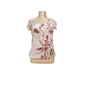 Coldwater Creek Bluse rosa Blumen Größe L - Bild 1 von 4