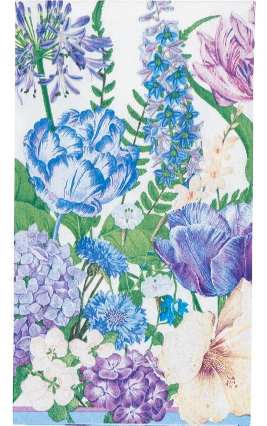 Гостевые полотенца салфетки Caspari - оттенки синей бумаги - Изображение 1 из 1