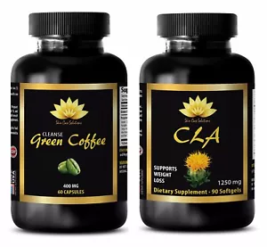 Antioxidant powder organic - CLA - GREEN COFFEE CLEANSE COMBO - cla raspberry - Picture 1 of 12