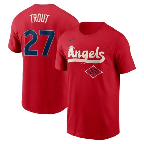 Mike Trout Los Angeles Angels Nike City Connect Name & Number T-Shirt Men's XL Cover