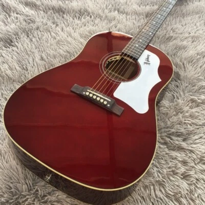 G-J45 Acoustic Electric Guitar Red Rosewood Fretboard Bone Nut Double B1g Pickup - Image 1 of 4