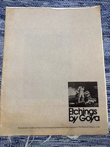 Loose Leaf Collection Of Etchings By Goya Art & Man - Picture 1 of 8