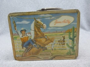 1954 GENE AUTRY LUNCHBOX by UNIVERSAL High-Grade Condition#9 No rust,No names - Picture 1 of 7