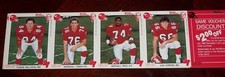 Calgary Stampeders Football player cards Panel 5 Kentucky fried Chicken 1986 