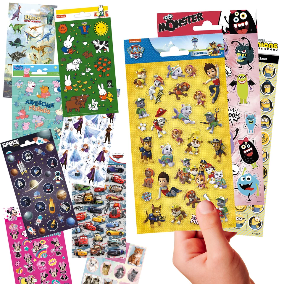 XXL KINDER STICKER Aufkleber Kindersticker Mitgebsel Kindergeburtstag Geburtstag - Bild 1 von 2