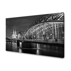 CANVAS Leinwandbilder XL Wandbilder Kunstdruck Köln Deutschland schwarz und weiß - Bild 1 von 4