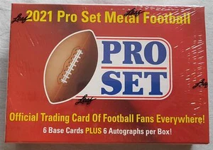 2021 Leaf pro Set Metal Football Hobby Box - Picture 1 of 3