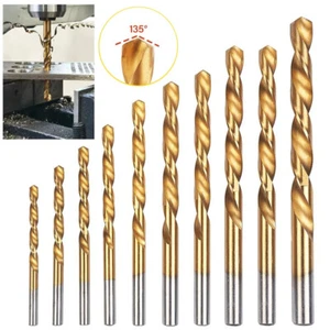 Twist Drill Bit Set Power Tool Accessories Screw Holes for Wood Metal (6/12PCS) - Picture 1 of 18
