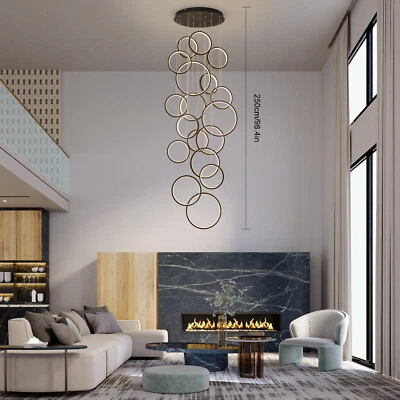 18 Anillos Lámpara Colgante LED Lámpara LED Colgante para Comedor Foto 1 de 4