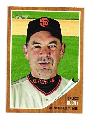 2011 Topps Heritage #322 Bruce Bochy - Image 1 of 2