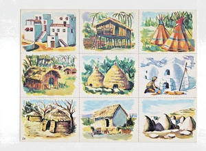 Chrom x 9 Häuser in der Welt Gute Punkte Sehr guter Zustand 24 x 18 cm Karton Neu - Bild 1 von 2