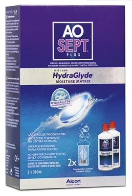 AOSEPT® PLUS mit HydraGlyde® 2x360ml Peroxidsystem von Alcon