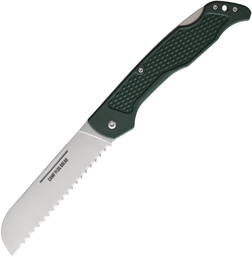Ontario Camp Plus Bread Lockback Green GFN Folding Pocket Knife 4310TC - Image 1 of 2
