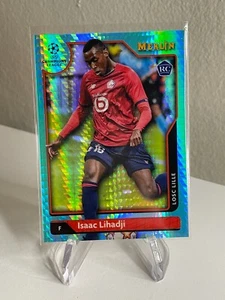 Isaac Lihadji AQUA PRIZM REFRACTOR ROOKIE 2021-2022 Topps Merlin UEFA UCL #49 RC - Picture 1 of 2