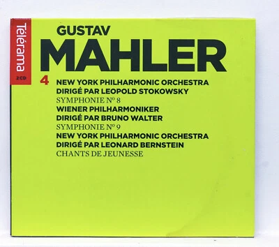 LEONARD BERNSTEIN, BRUNO WALTER - MAHLER Symphonies nos.8 & 9 TELERAMA 2xCDs NM - Image 1 of 2