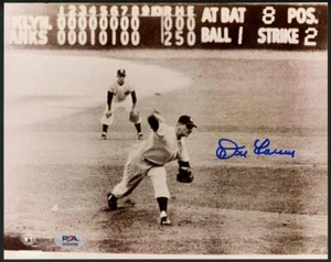 DON LARSEN signed 8x10 photo | Yankees WS Perfect Game autograph PSA/DNA cert! - Picture 1 of 1