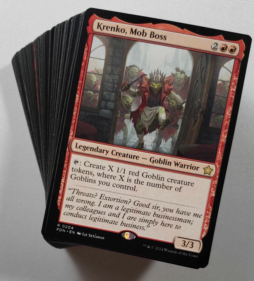 MTG Commander Krenko Mob Boss EDH Goblin Deck with Rares - Image 1 of 4