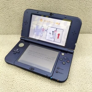 Console Nintendo nuova 3DS LL XL solo colori blu metallizzato usata giapponese Giappone F/S - Foto 1 di 10