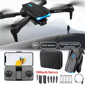 3 BATTERIES PRO DRONE 4K HD SELFIE CAMERA WIFI FPV FOLDABLE RC QUADCOPTER - Picture 1 of 14