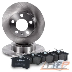 DISCOS DE FRENO COMPLETOS Ø230 + PASTILLAS DE FRENO TRASERAS PARA VW BORA GOLF 4 NEW BEETLE POLO - Imagen 1 de 10