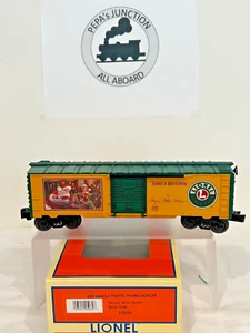LIONEL6-25034 #1 ANGELA T. THOMAS~signed ARTIST BOX CAR~ "SANTA'S WORKSHOP" NEW - Picture 1 of 2