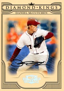 2008 (YANKEES) Donruss Threads Diamond Kings Signatures #23 Daniel McCutchen