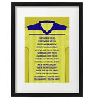 Torquay United fans song / retro shirt art print / poster