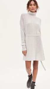 Helmut Lang Dress S NWOT Sweater Dress Turtleneck Alpaca Polyamide - Picture 1 of 13