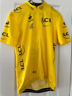 CAMISETA DE CICLISMO LE COQ TOUR DE FRANCE 2019 LCL AMARILLA GANADORES, grande Foto 1 de 3