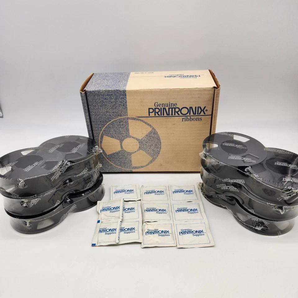 Printronix Part 141587-001 Extended Life Text Printer Ribbon 6 Pack NOS  - Image 1 of 4