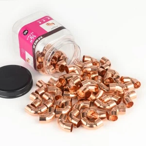 Pro 50 Pack EFIELD 1/2" C X C 90 Degree Elbow , Copper Solder Fittings, No Lead - Picture 1 of 5