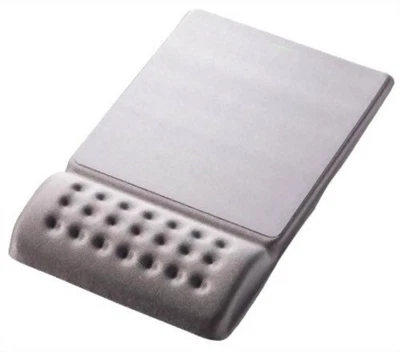 ELECOM mouse pad wrist rest-integrated reducing fatigue COMFY hard gray F/S NEW - Image 1 of 3